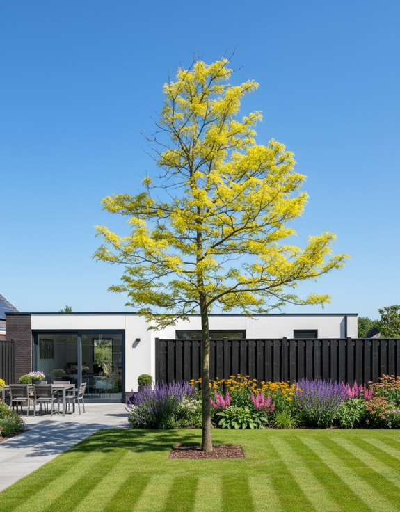 volgroeide gele valse christusdoorn hoogstam gleditsia-sunburst