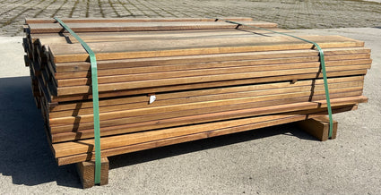 Hardhouten planken 21x145 mm glad geschaafd voor plantenbak of vlonderpad