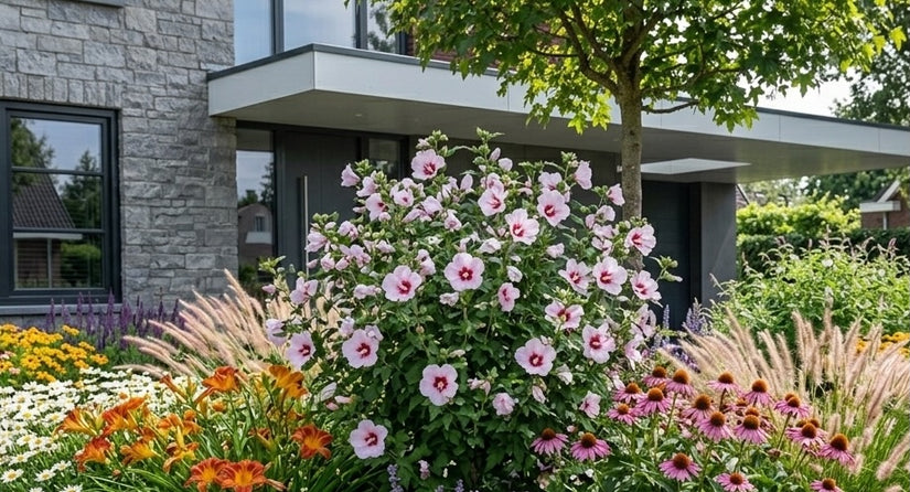 Heemstroos - Hibiscus syriacus 'Hamabo'