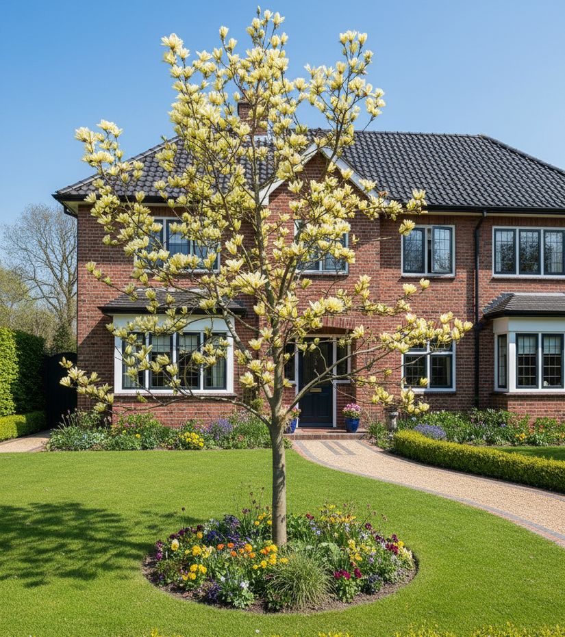 gele magnolia op hoge stam - Yellow bird