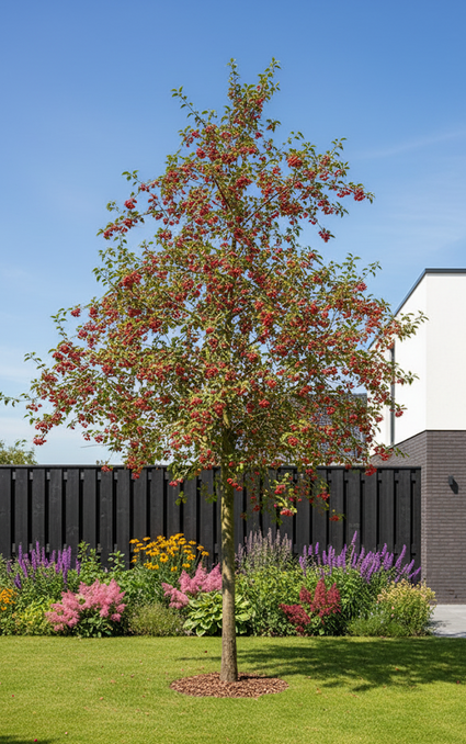 Rode sierappelboom - Malus 'Sentinel' hoogstam