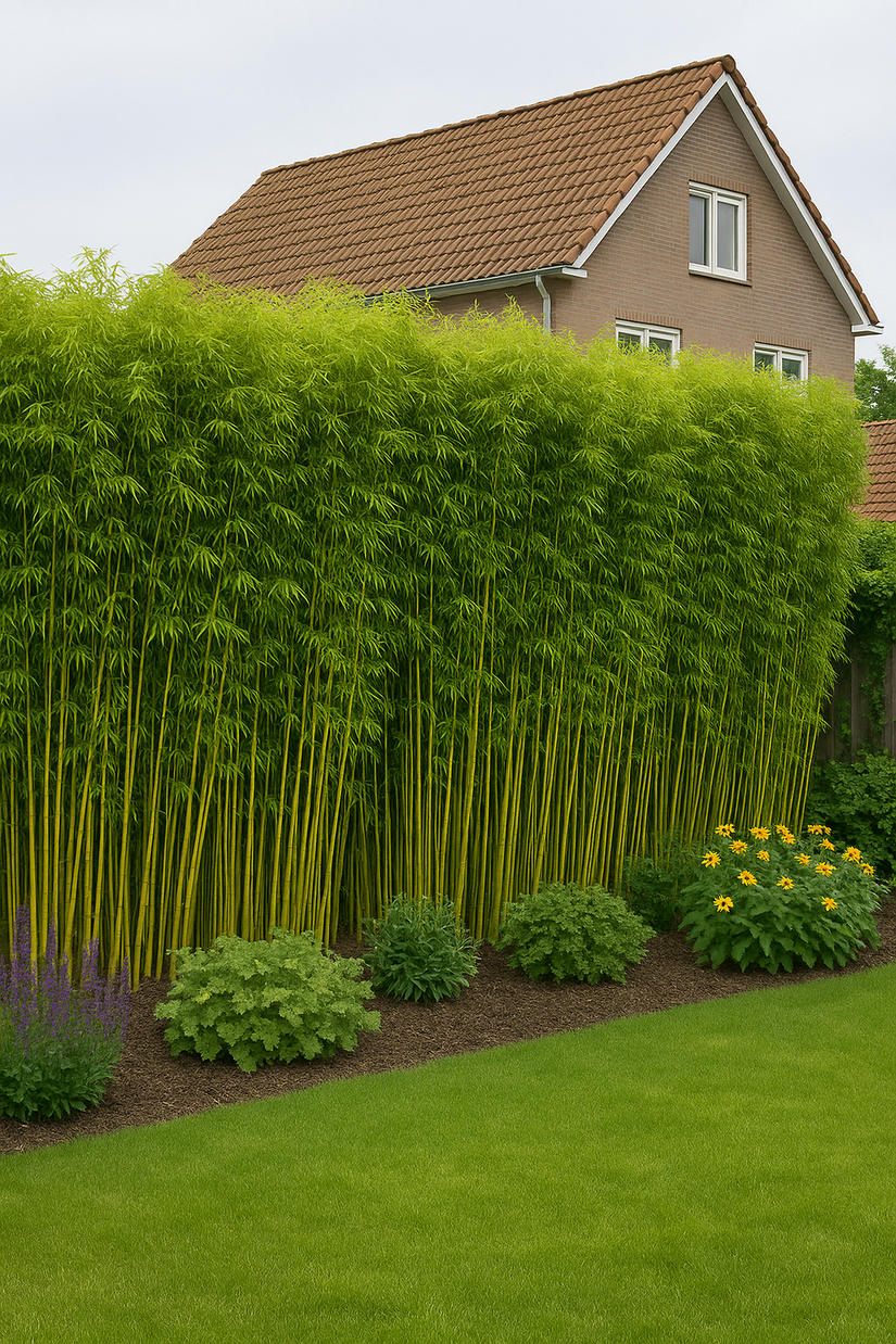 Hotei Bamboe - Phyllostachys aurea (Reuzenbamboe)