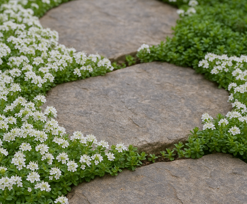 Kruiptijm 'Wit' - Thymus praecox 'Albiflorus' (ook per/m2)