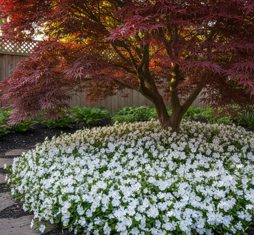 Kleine maagdenpalm (Wit) - Vinca minor 'Alba' (ook per/m2)