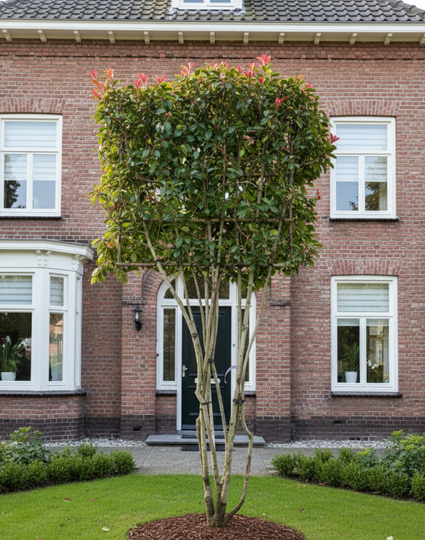 Meerstammige Glansmispel Leiboom - Photinia 'Red Robin' Wintergroen op=op