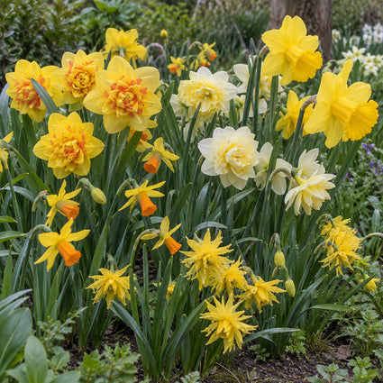 Bloembollen Narcis pakket: Mix 85 bloembollen wit en geel