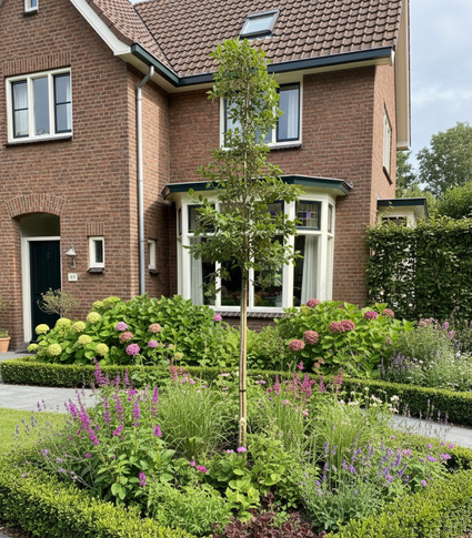 wintergroene steeneik op hoge stam