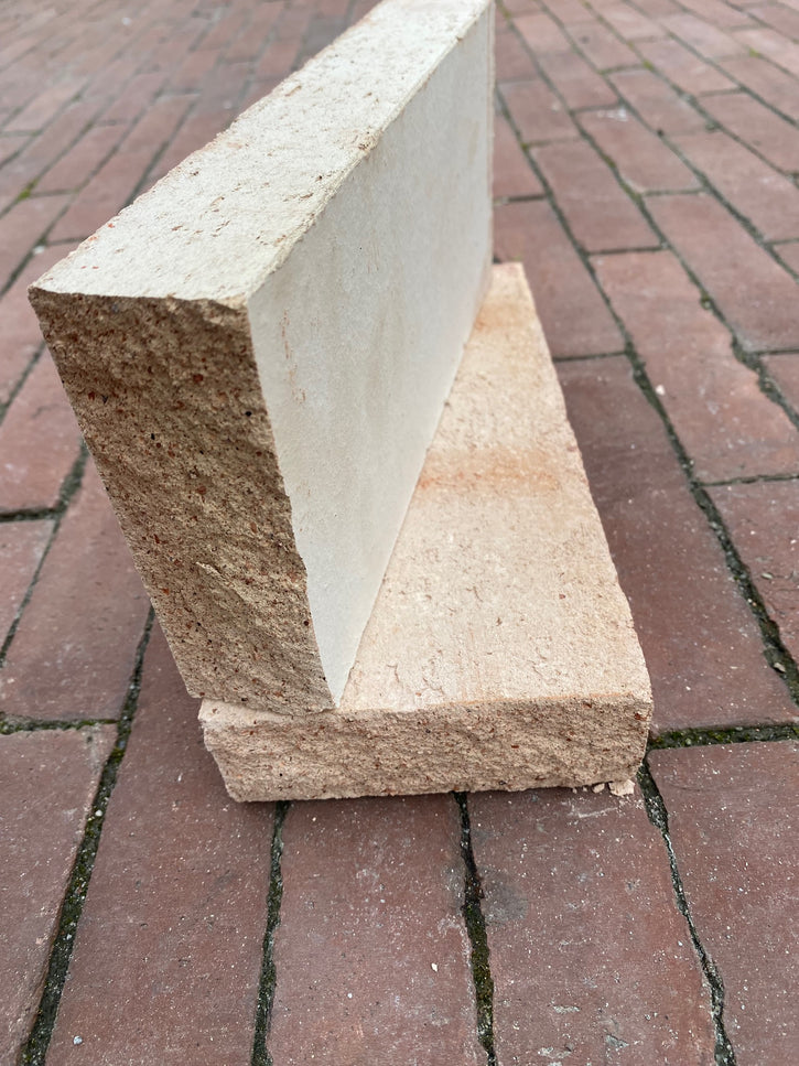 Borderstenen Terracotta borderstenen 23.5 x 11 x 4 cm Beige stapelblokken tuin