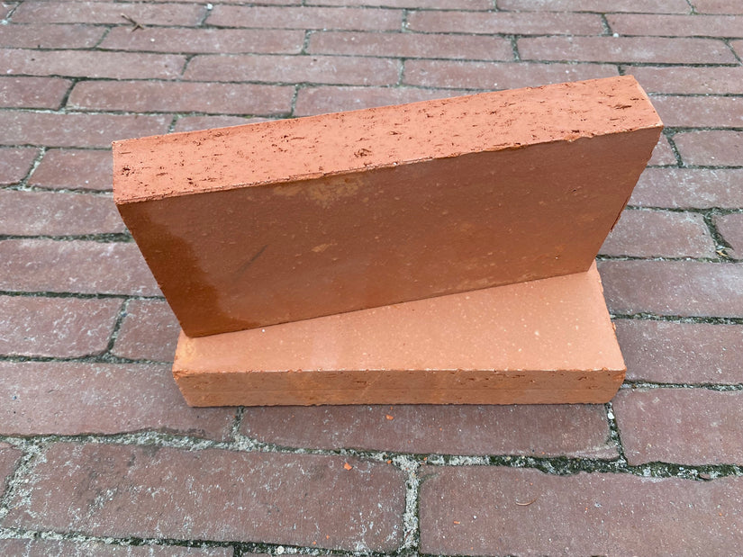 Terracotta steen borderrand 23 x 11 x 4 cm bruinrood - 100% natuurlijk klei