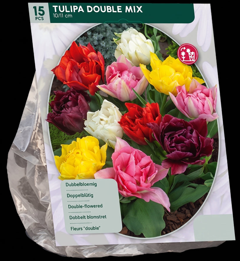 Bloembollen Tulpen 45 stuks gemengd - Tulipa Double Mix