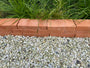 Terracotta steen borderrand 23 x 11 x 4 cm bruinrood - 100% natuurlijk klei