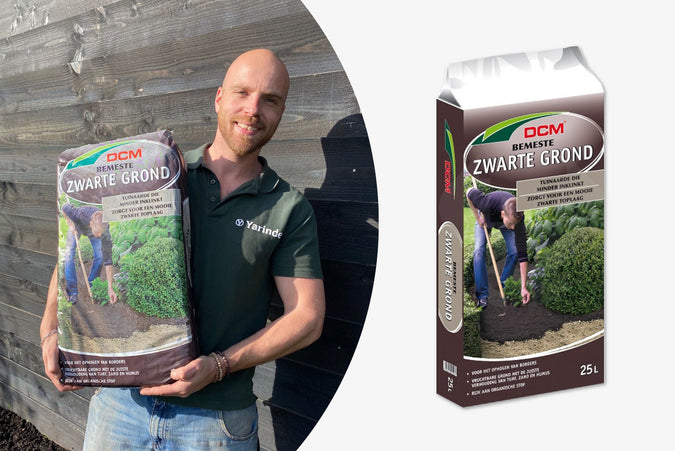 Zwarte tuingrond DCM Vruchtbare humusrijke grond voor tuin