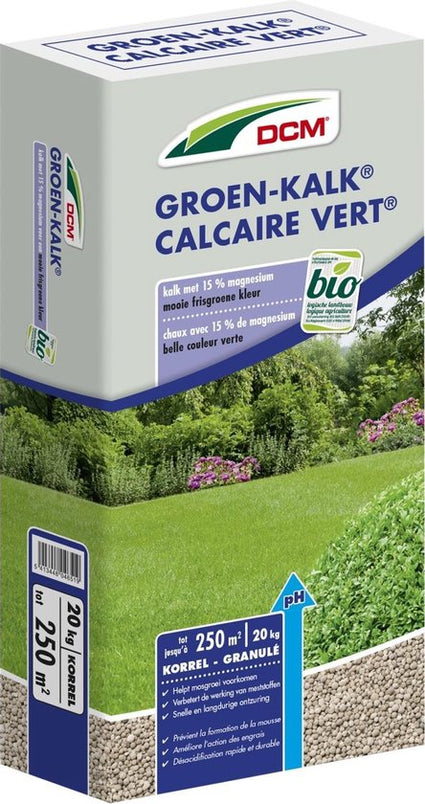 kalk voor neutraliseren pH-waarde in de tuin - tegen mos 20kg