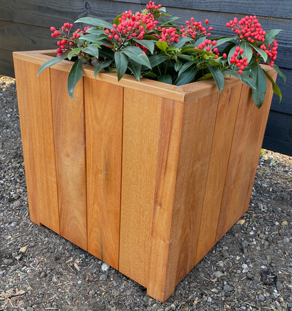 Plantenbak hardhout 50x50x50 cm kubus